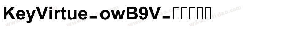 KeyVirtue-owB9V字体转换