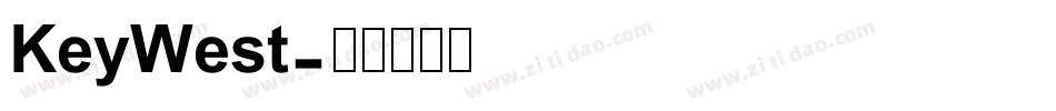 KeyWest字体转换