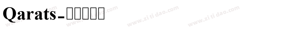 Qarats字体转换