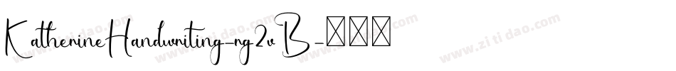 KatherineHandwriting-rg2vB字体转换