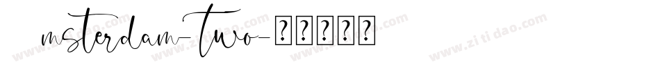 Amsterdam-Two字体转换