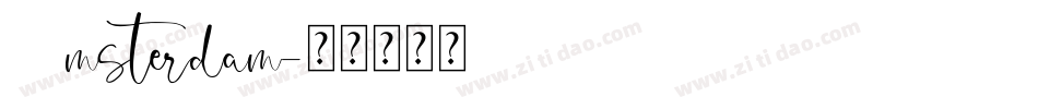 Amsterdam字体转换