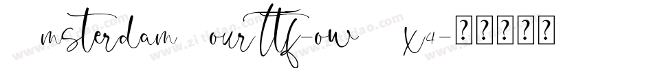 AmsterdamFourTtf-owMx4字体转换