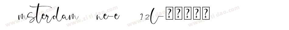 AmsterdamOne-eZ12l字体转换