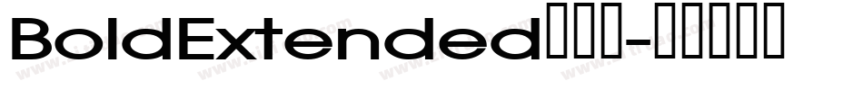 BoldExtended生成器字体转换