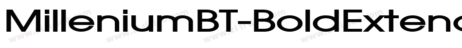 MilleniumBT-BoldExtended字体转换