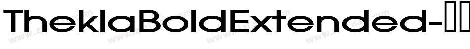TheklaBoldExtended字体转换