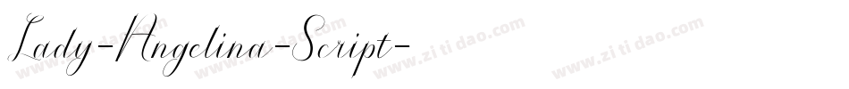 Lady-Angelina-Script字体转换