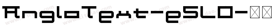 AngloText-e5LO字体转换
