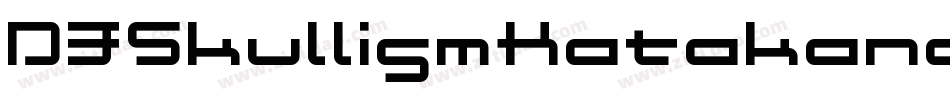 D3SkullismKatakanaBold-L34D字体转换