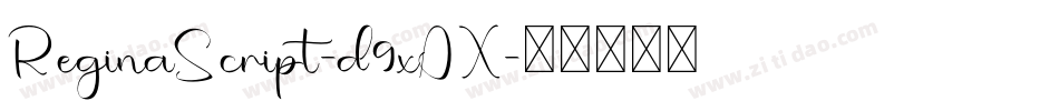 ReginaScript-d9xAX字体转换