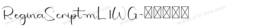 ReginaScript-mL1WG字体转换