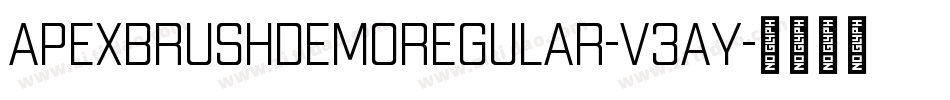 ApexBrushDemoRegular-V3Ay字体转换
