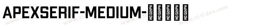 ApexSerif-Medium字体转换