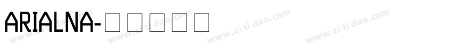 ARIALNA字体转换