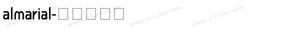 almarial字体转换