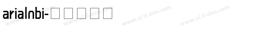 arialnbi字体转换
