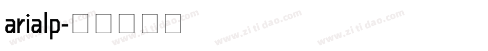 arialp字体转换