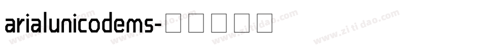 arialunicodems字体转换