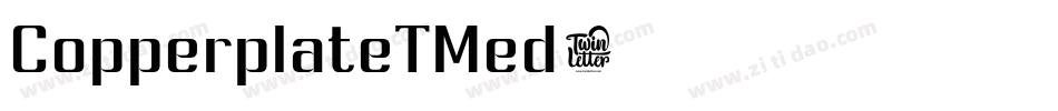 CopperplateTMed字体转换