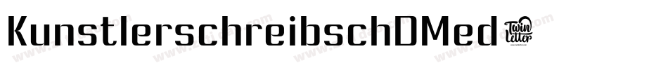 KunstlerschreibschDMed字体转换
