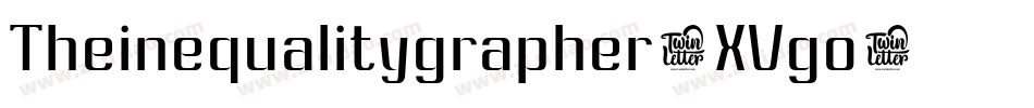Theinequalitygrapher-XVgo字体转换