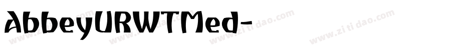 AbbeyURWTMed字体转换