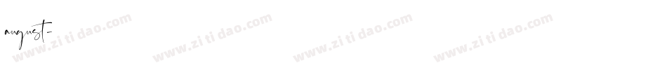august字体转换