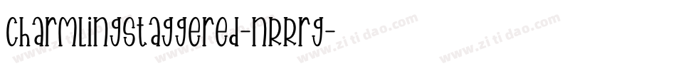 CharmlingStaggered-nRRrg字体转换