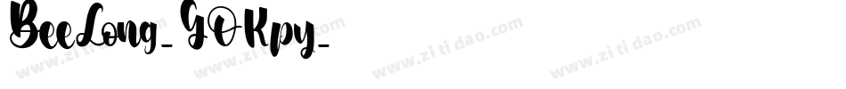 BeeLong-GOKpy字体转换