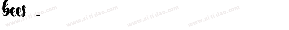 bees字体字体转换