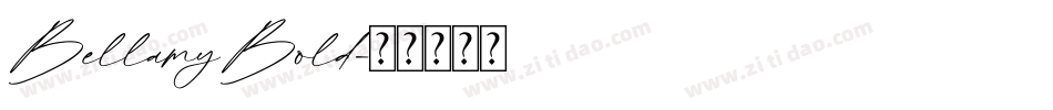 BellamyBold字体转换