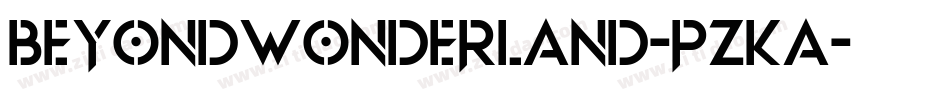 BeyondWonderland-pZKa字体转换