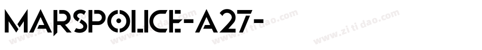 MarsPolice-A27字体转换