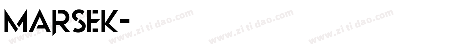 Marsek字体转换