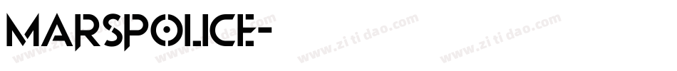 marspolice字体转换