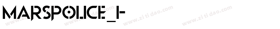 marspolice_i字体转换