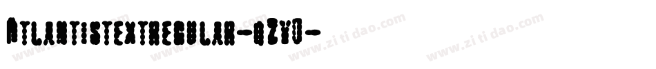 Atlantistextregular-qZv0字体转换