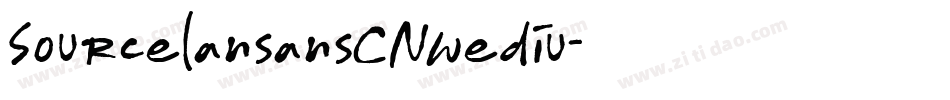 SourcelansansCNwediu字体转换
