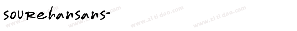sourehansans字体转换