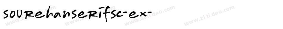 sourehanserifsc-ex字体转换