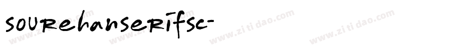 sourehanserifsc字体转换