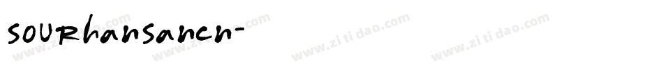 sourhansancn字体转换