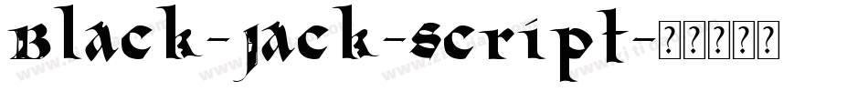 Black-Jack-Script字体转换