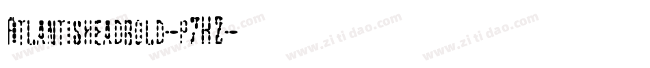 Atlantisheadbold-p7KZ字体转换