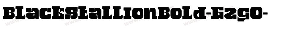 BlackStallionBold-GzgO字体转换