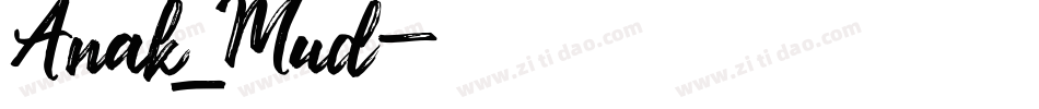 Anak_Mud字体转换