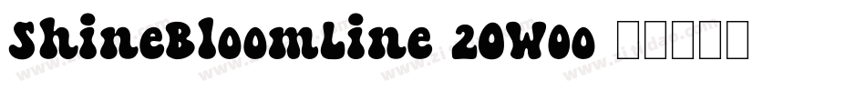 ShineBloomLine-2OW0o字体转换