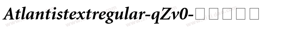 Atlantistextregular-qZv0字体转换