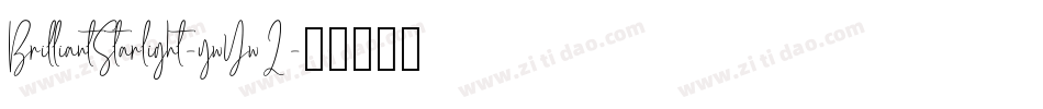BrilliantStarlight-ywYw2字体转换